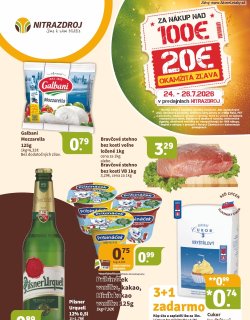 Leták Nitrazdroj 17. 7. - 4. 8. 2026 
