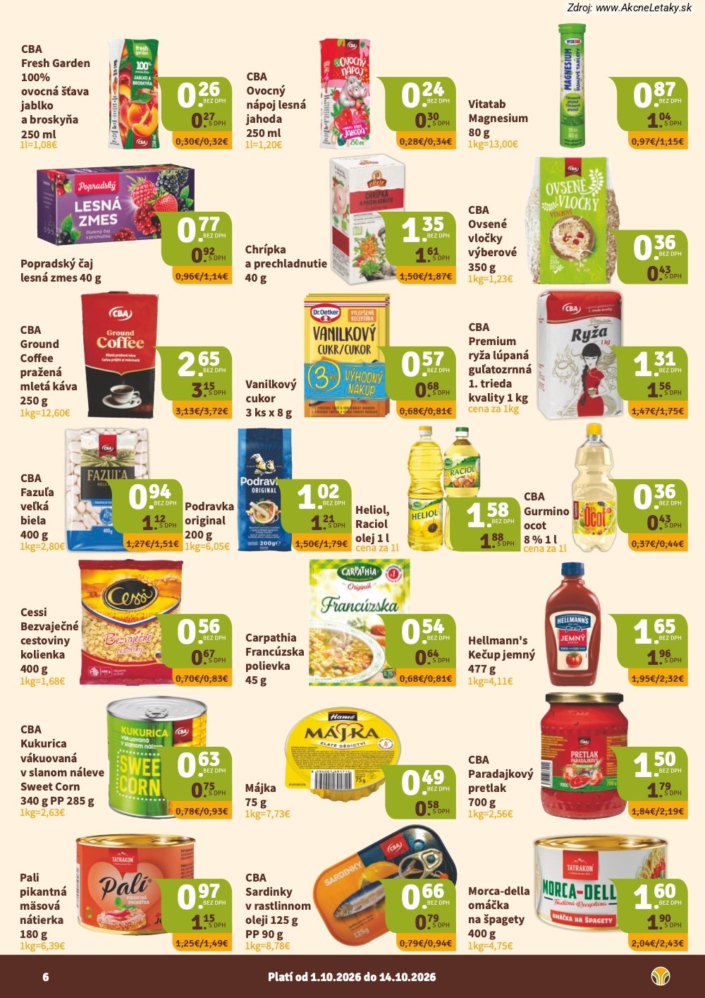 Leták Nitrazdroj (1. 10. - 14. 10. 2026) - strana 6 z 8