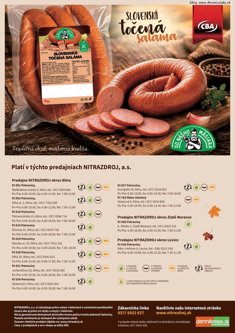 Leták Nitrazdroj (1. 10. - 14. 10. 2026) - strana 28 z 32