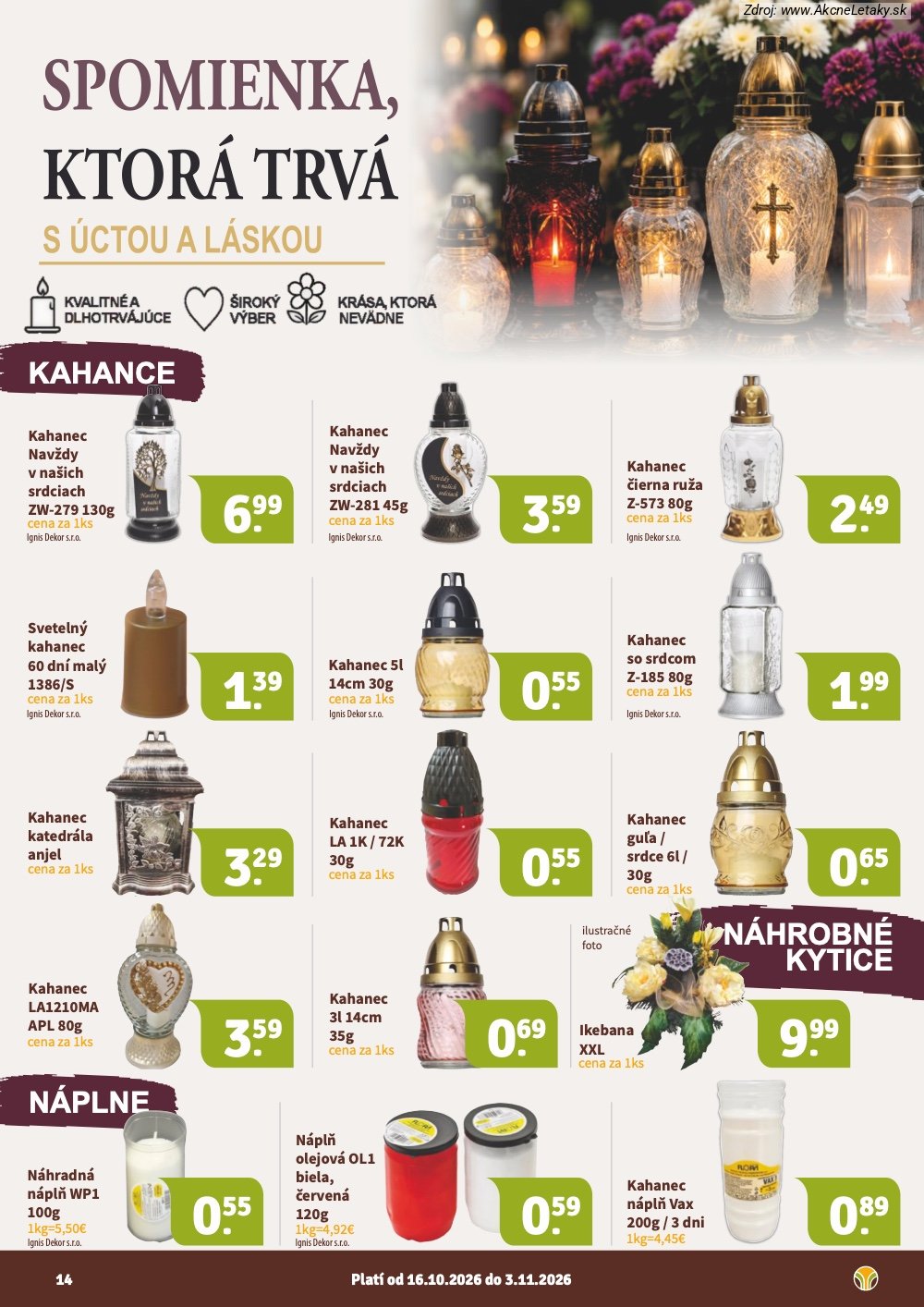 Leták Nitrazdroj (16. 10. - 3. 11. 2026) - strana 14 z 16