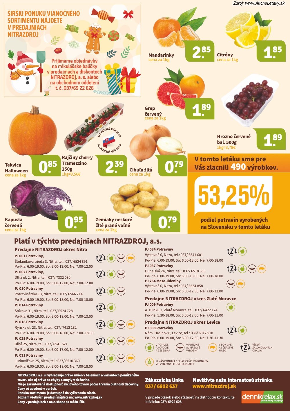 Leták Nitrazdroj (16. 10. - 3. 11. 2026) - strana 16 z 16