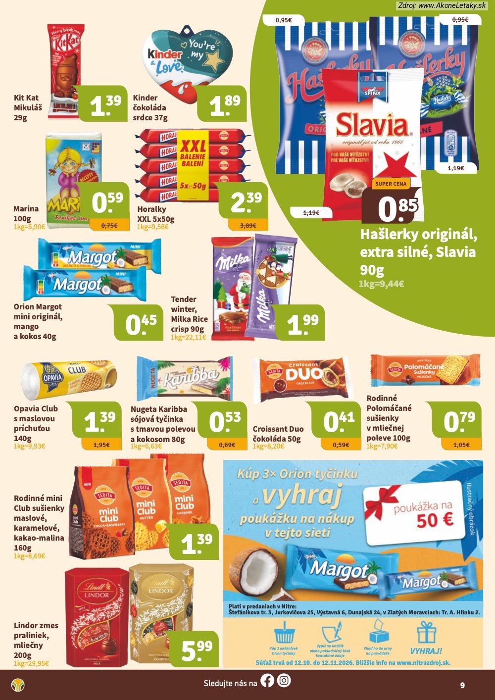 Leták Nitrazdroj (16. 10. - 3. 11. 2026) - strana 9 z 16