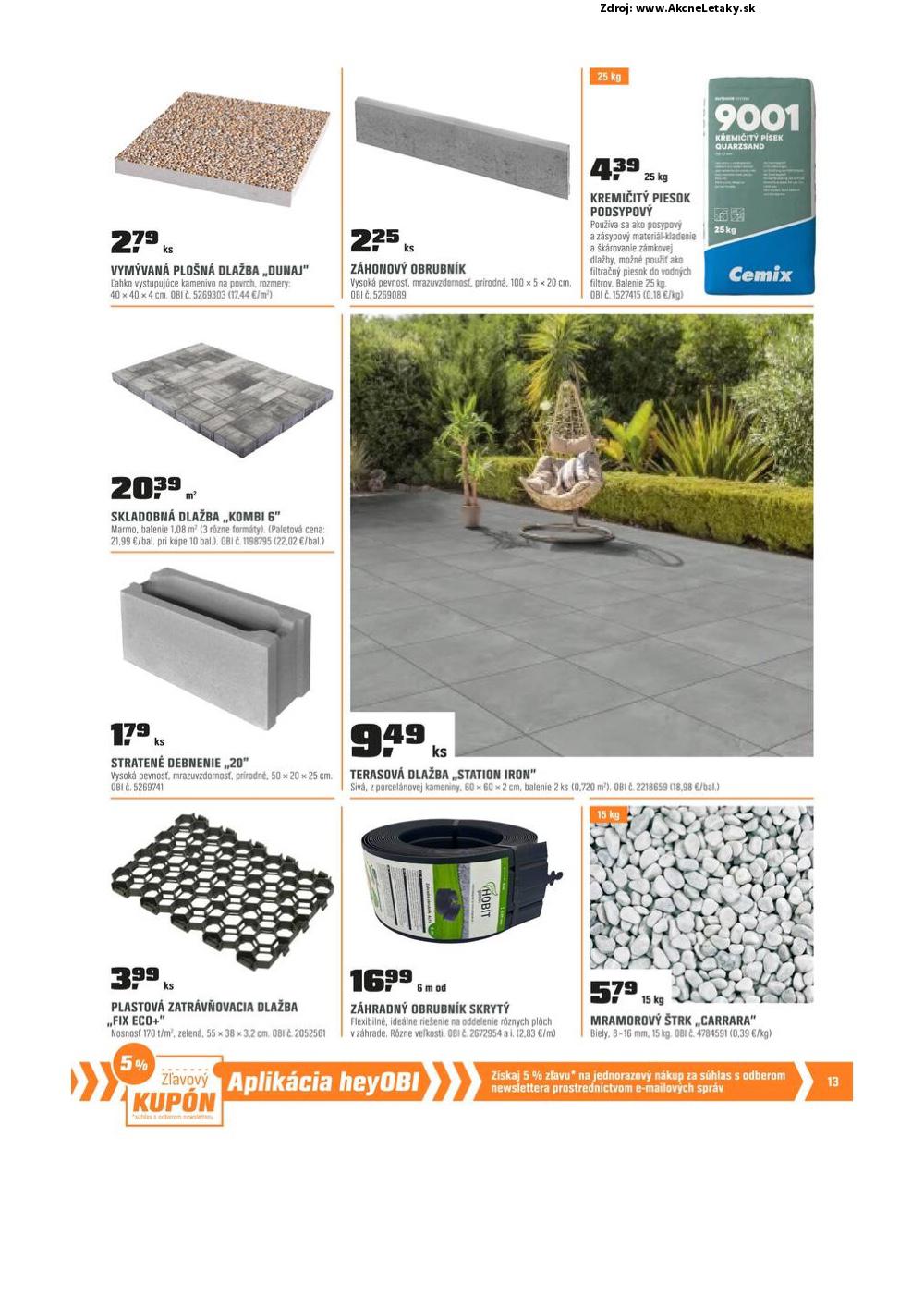 Leták OBI (1. 4. - 1. 5. 2025) - strana 13 z 16