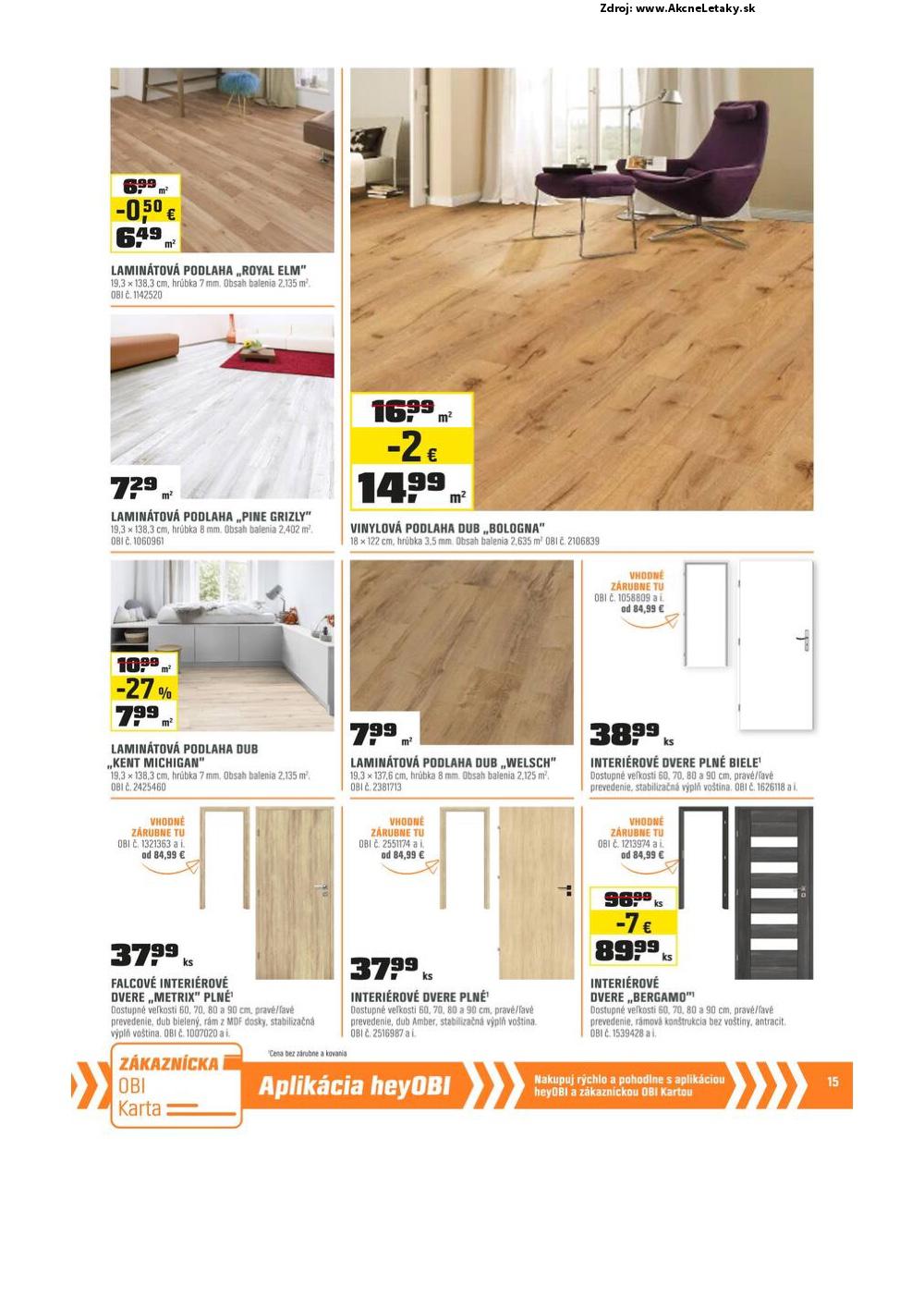 Leták OBI (1. 4. - 1. 5. 2025) - strana 15 z 16