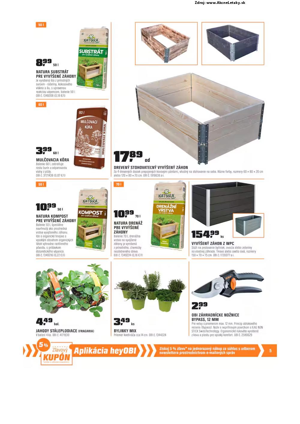 Leták OBI (1. 4. - 1. 5. 2025) - strana 5 z 16