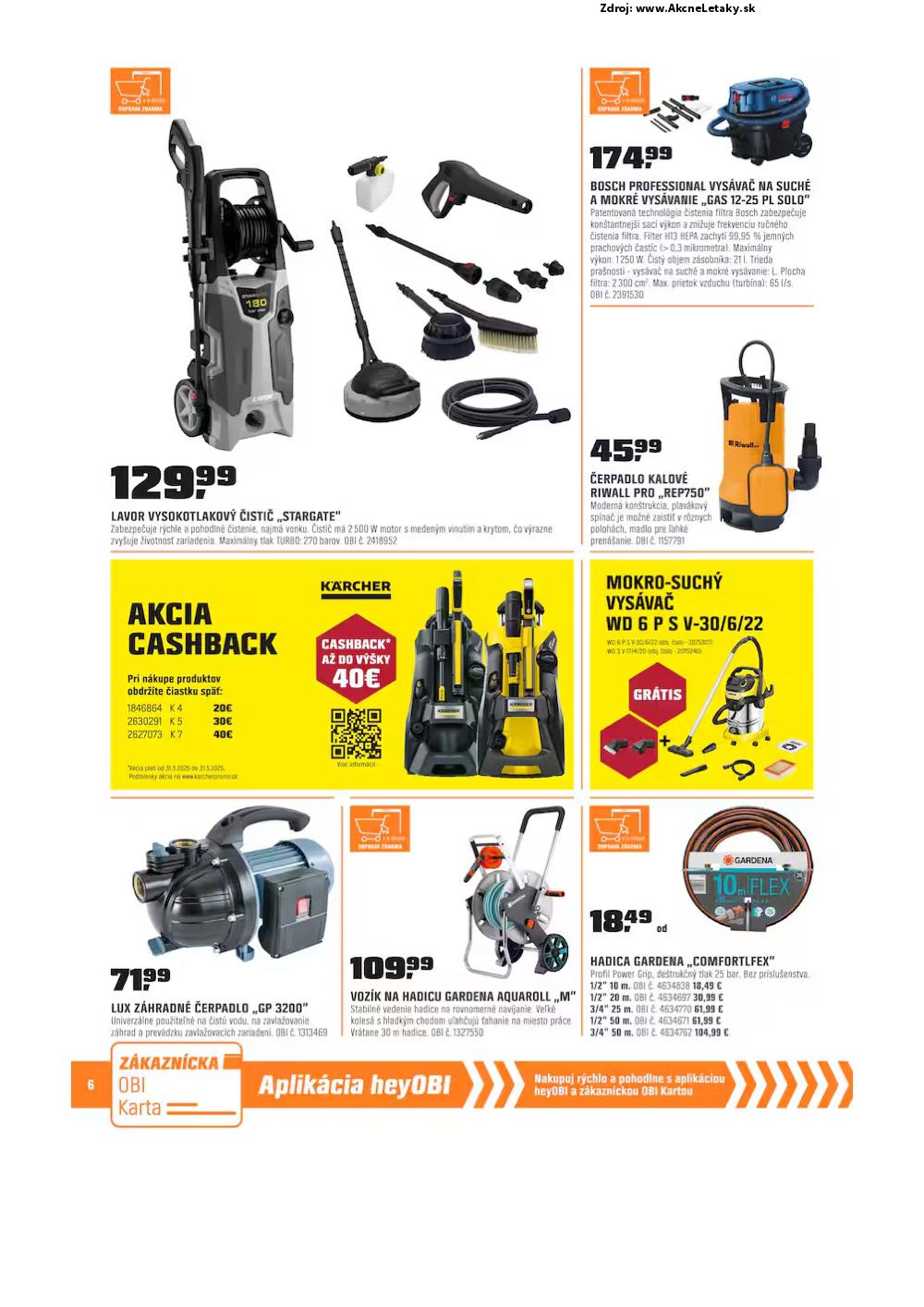 Leták OBI (1. 4. - 1. 5. 2025) - strana 6 z 16