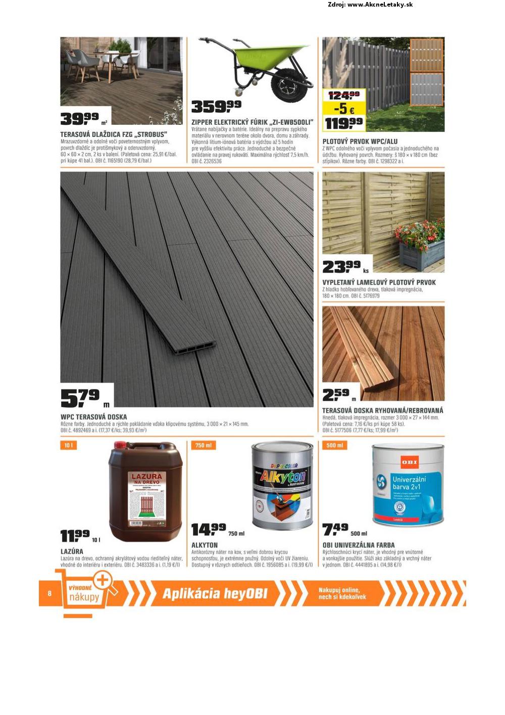Leták OBI (1. 4. - 1. 5. 2025) - strana 8 z 16