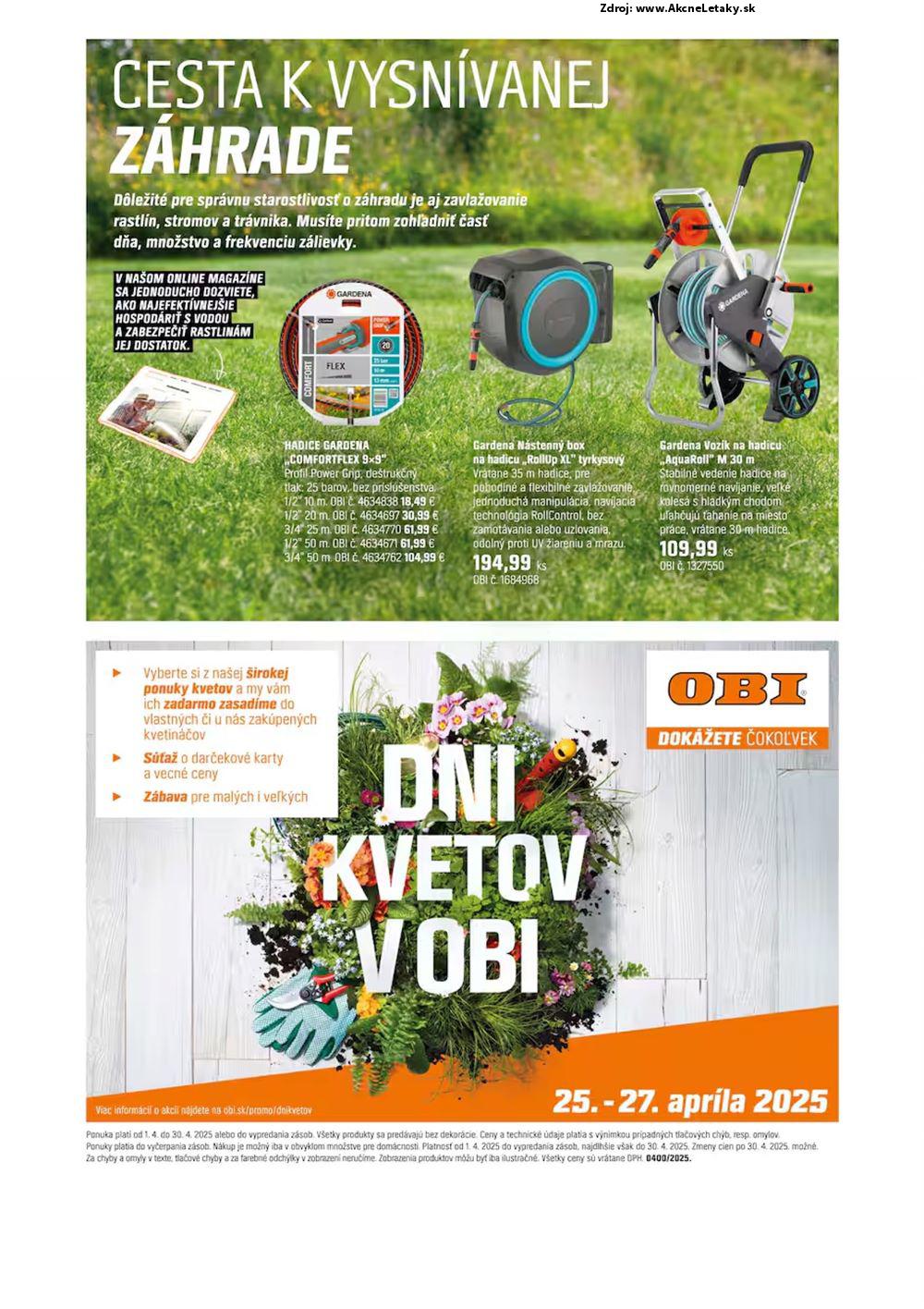 Leták OBI (2. 4. - 30. 4. 2025) - strana 10 z 10