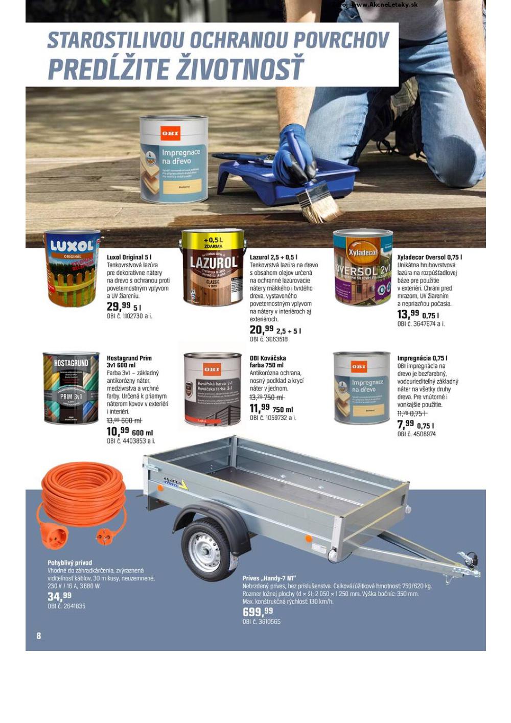 Leták OBI (2. 5. - 31. 5. 2025) - strana 8 z 9