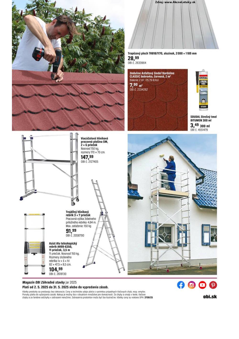 Leták OBI (2. 5. - 31. 5. 2025) - strana 9 z 9