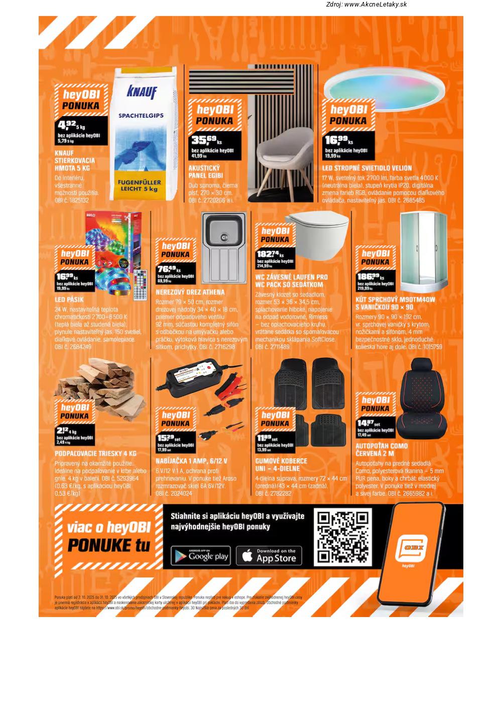 Leták OBI (2. 10. - 31. 10. 2025) - strana 11 z 20