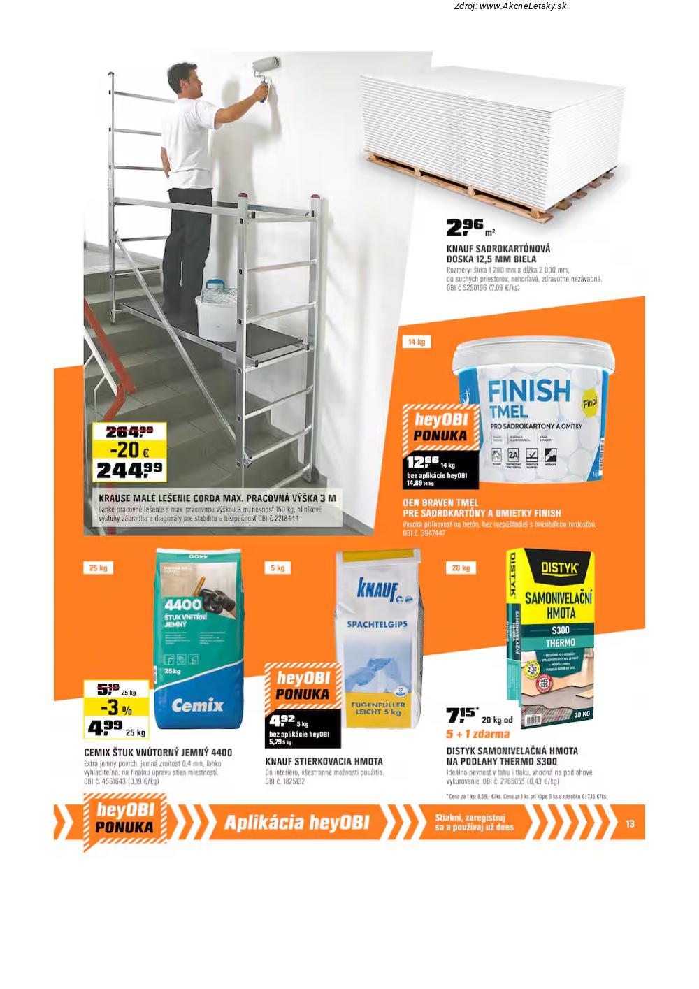 Leták OBI (2. 10. - 31. 10. 2025) - strana 13 z 20