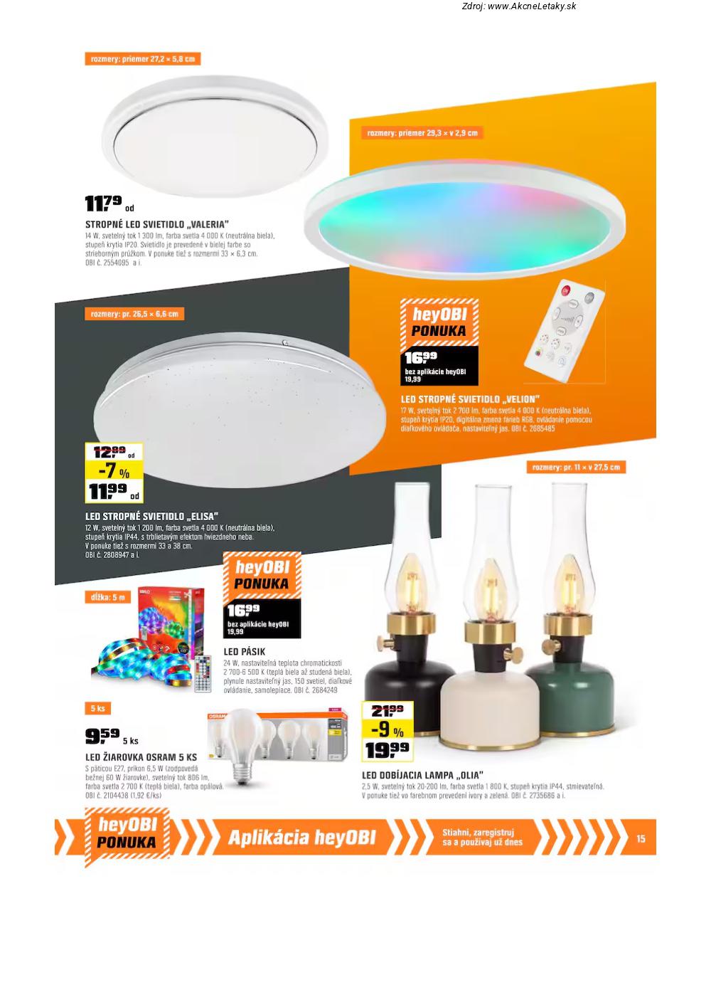 Leták OBI (2. 10. - 31. 10. 2025) - strana 15 z 20