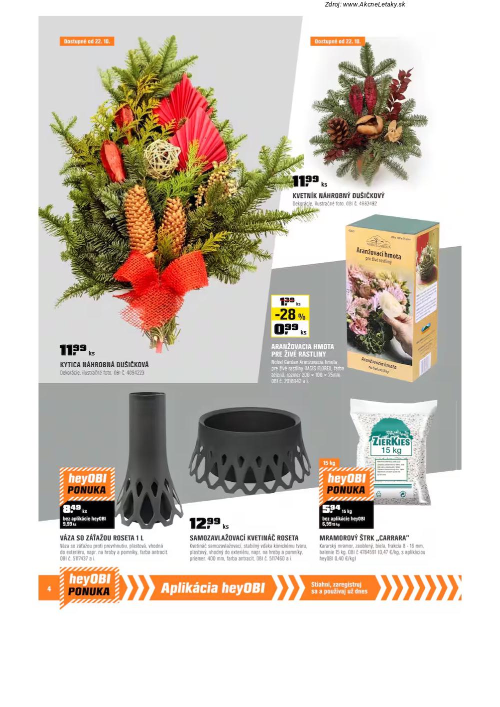 Leták OBI (2. 10. - 31. 10. 2025) - strana 4 z 20