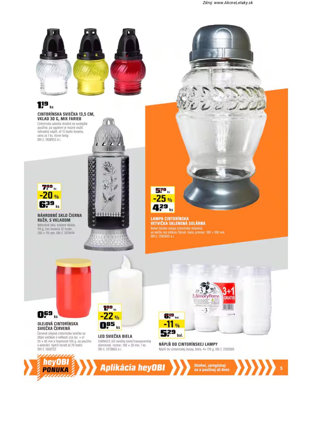 Leták OBI (2. 10. - 31. 10. 2025) - strana 5 z 20
