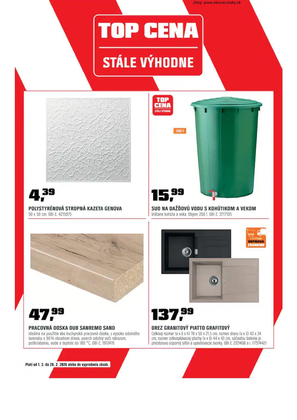 Leták OBI (1. 2. - 28. 2. 2026) - strana 18 z 19