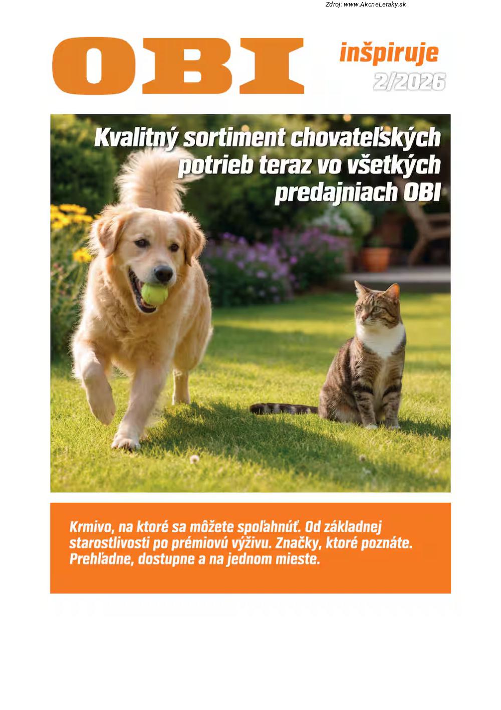 Leták OBI (15. 2. - 14. 3. 2026) - strana 1 z 6