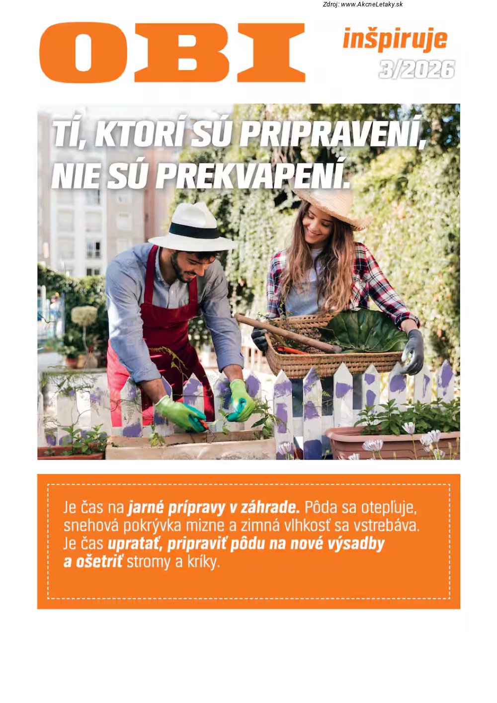 Leták OBI - strana 1