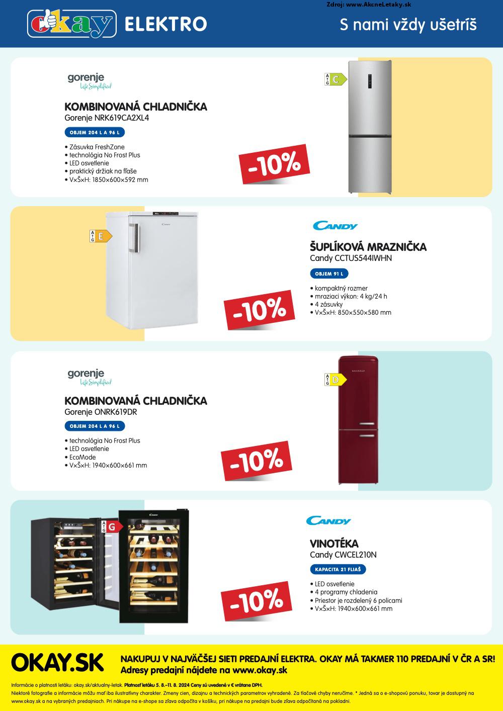 Leták Okay (5. 8. - 11. 8. 2024) - strana 2 z 2