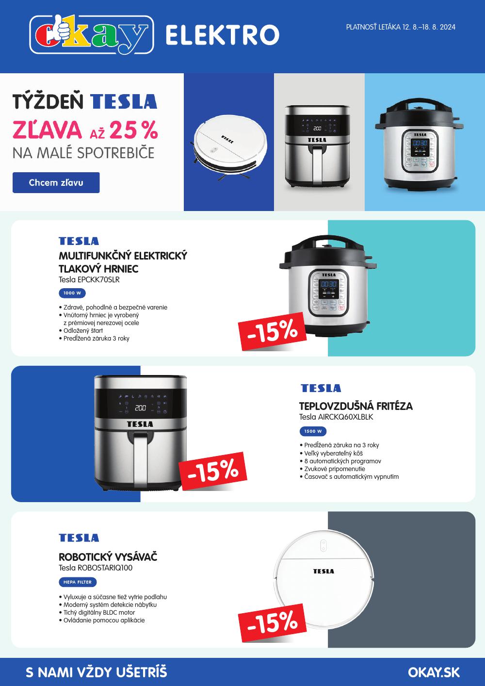 Leták Okay (12. 8. - 18. 8. 2024) - strana 1 z 2