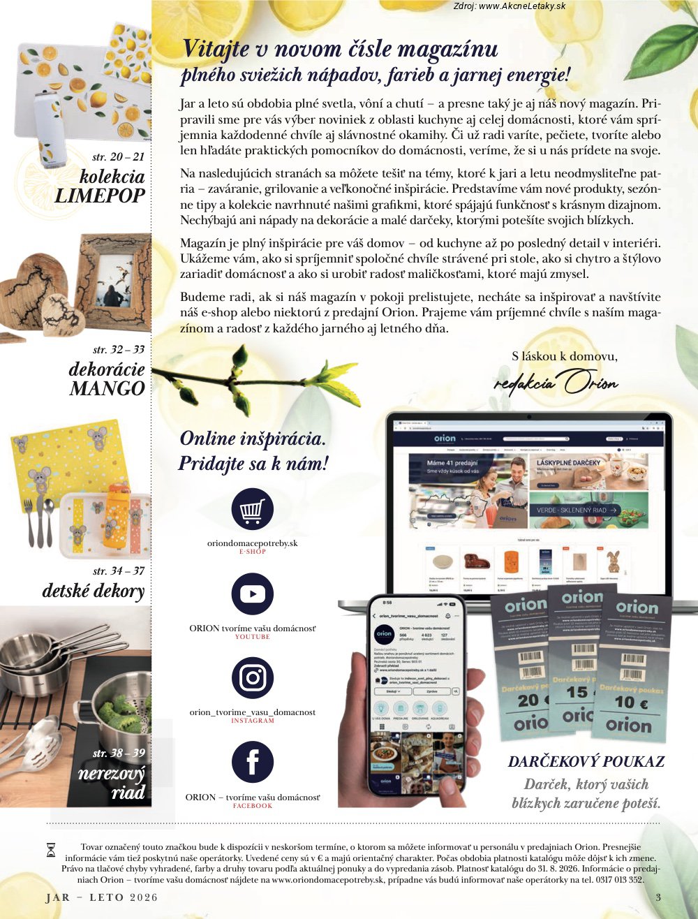 Leták Orion - strana 3