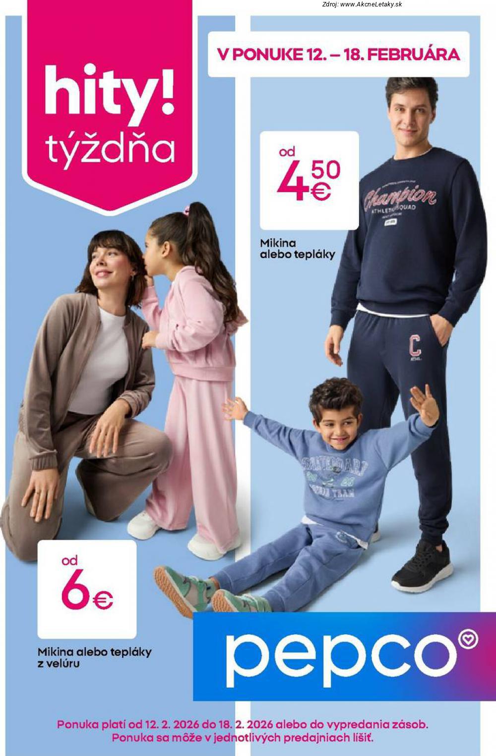 Leták Pepco (12. 2. - 18. 2. 2026) - strana 1 z 17