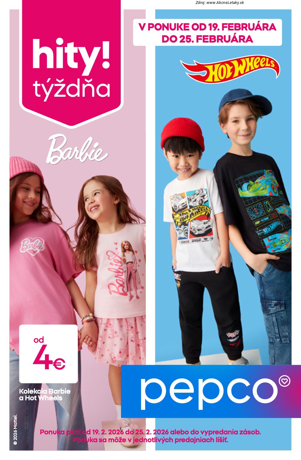 Leták Pepco (19. 2. - 25. 2. 2026) - strana 1 z 10