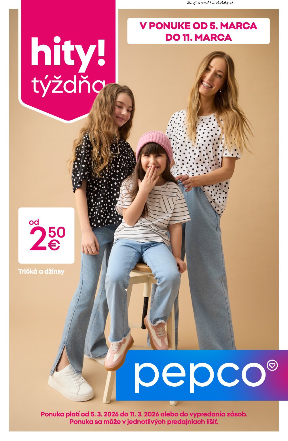 Leták Pepco (5. 3. - 11. 3. 2026) - strana 1 z 12