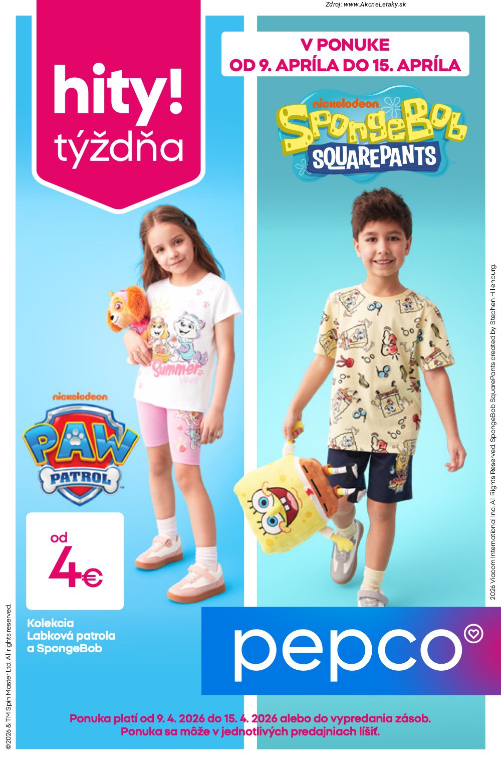 Leták Pepco (9. 4. - 15. 4. 2026) - strana 1 z 12