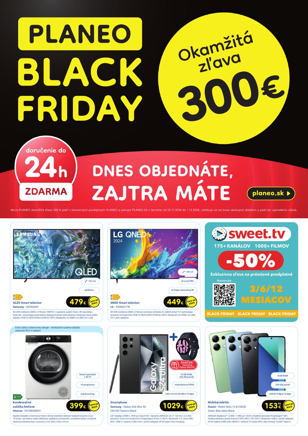 Leták PLANEO Elektro (25. 11. - 1. 12. 2024) - strana 1 z 2