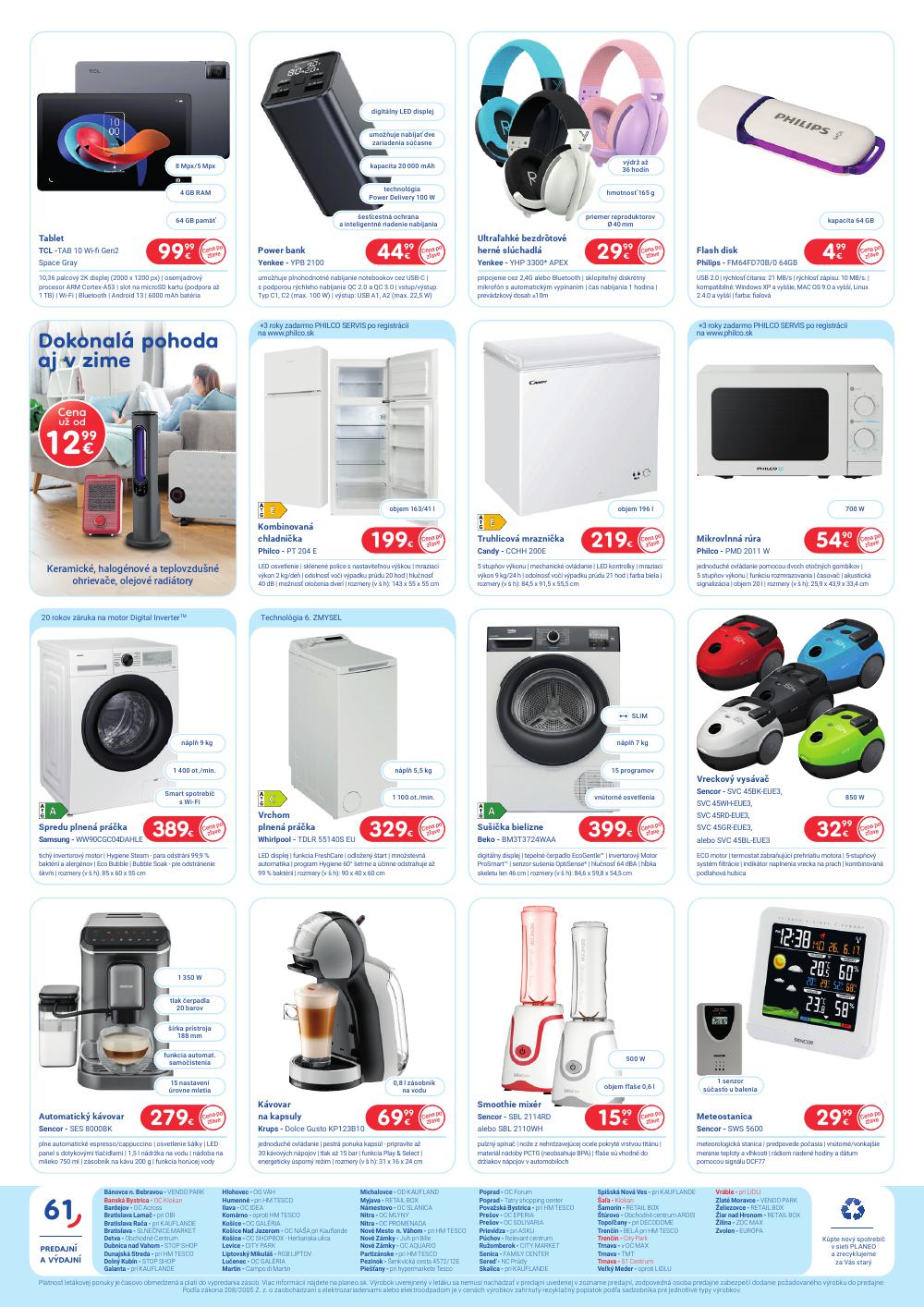 Leták PLANEO Elektro (6. 1. - 19. 1. 2025) - strana 2 z 2