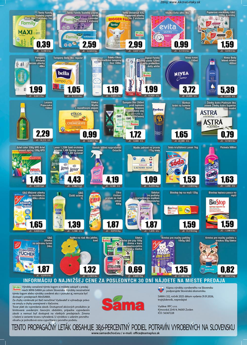 Leták Sama (30. 1. - 17. 2. 2026) - strana 12 z 12