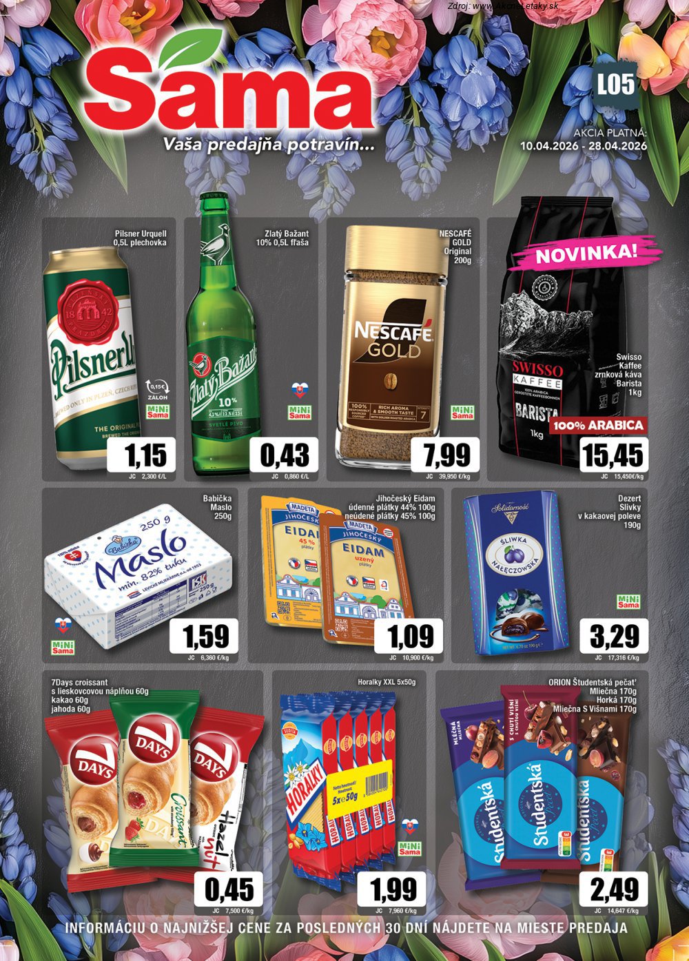 Leták Sama (10. 4. - 28. 4. 2026) - strana 1 z 12