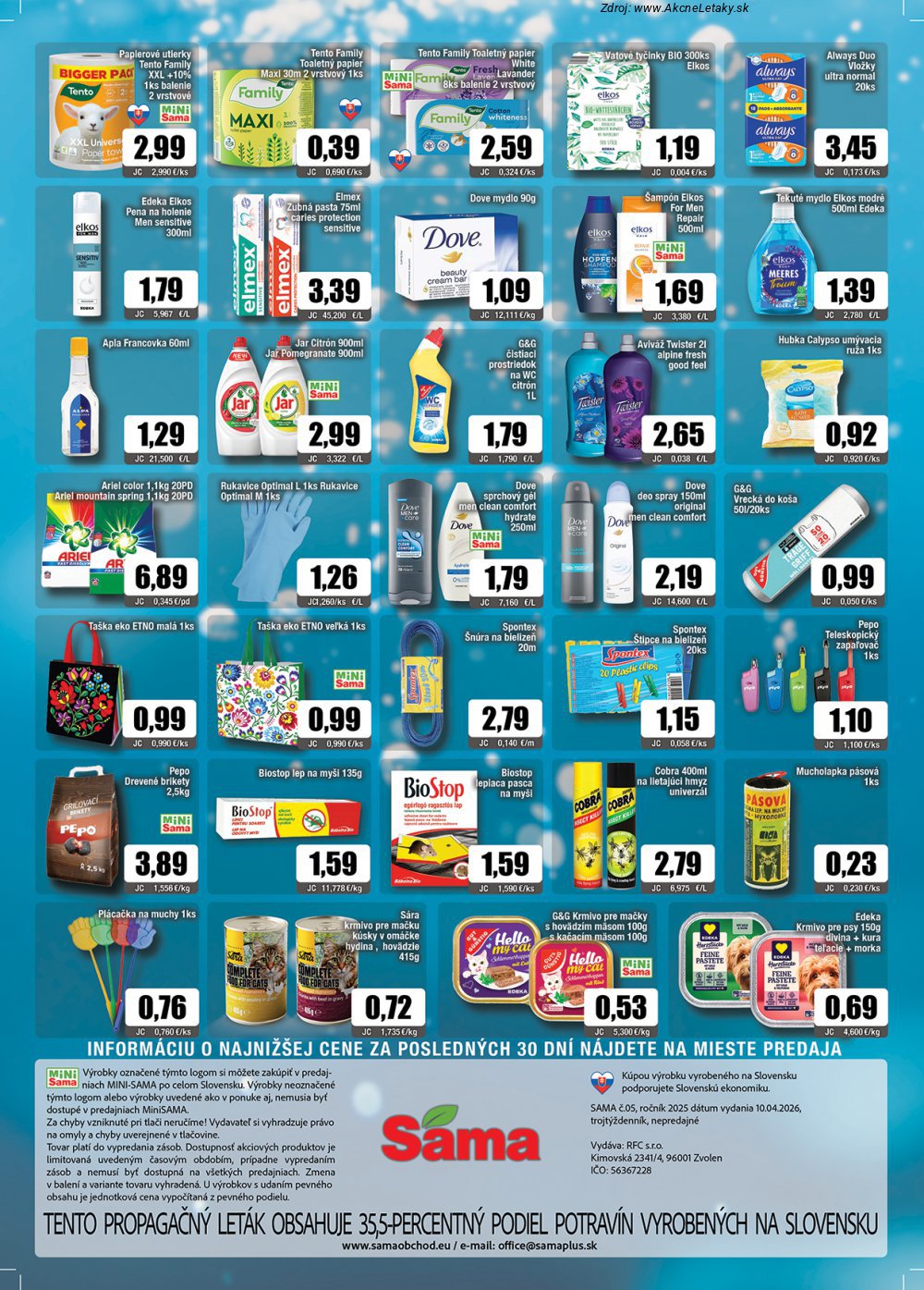 Leták Sama (10. 4. - 28. 4. 2026) - strana 12 z 12