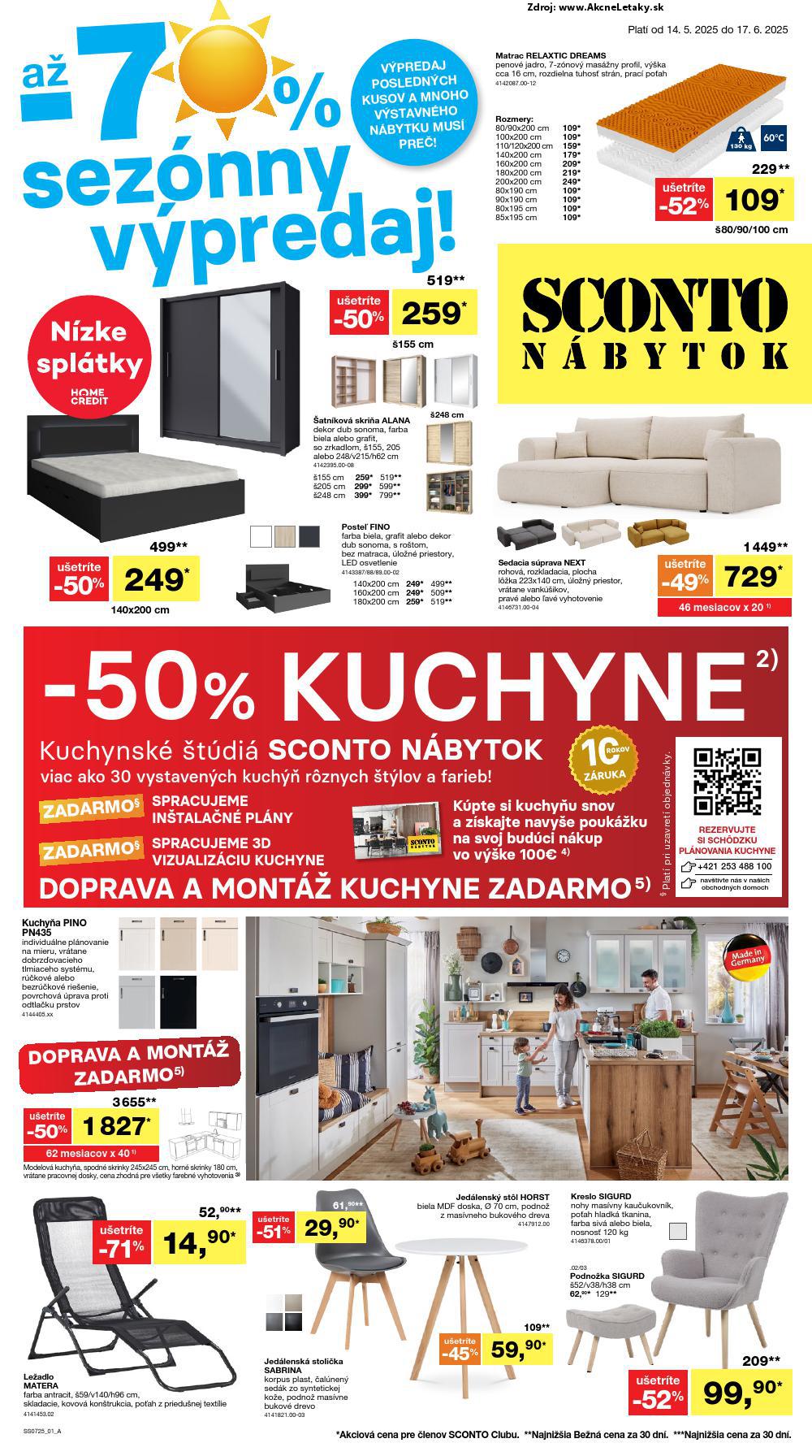 Leták Sconto (14. 5. - 17. 6. 2025) - strana 1 z 10
