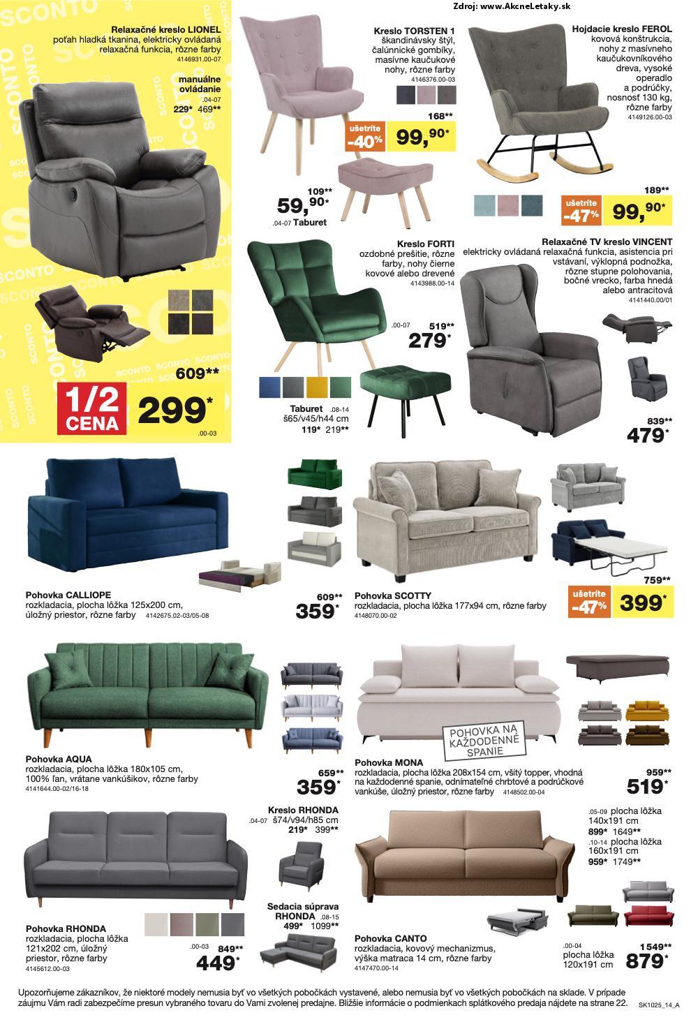 Leták Sconto (6. 8. - 26. 8. 2025) - strana 14 z 24