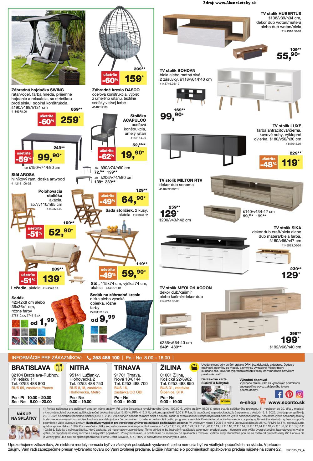 Leták Sconto (6. 8. - 26. 8. 2025) - strana 22 z 24