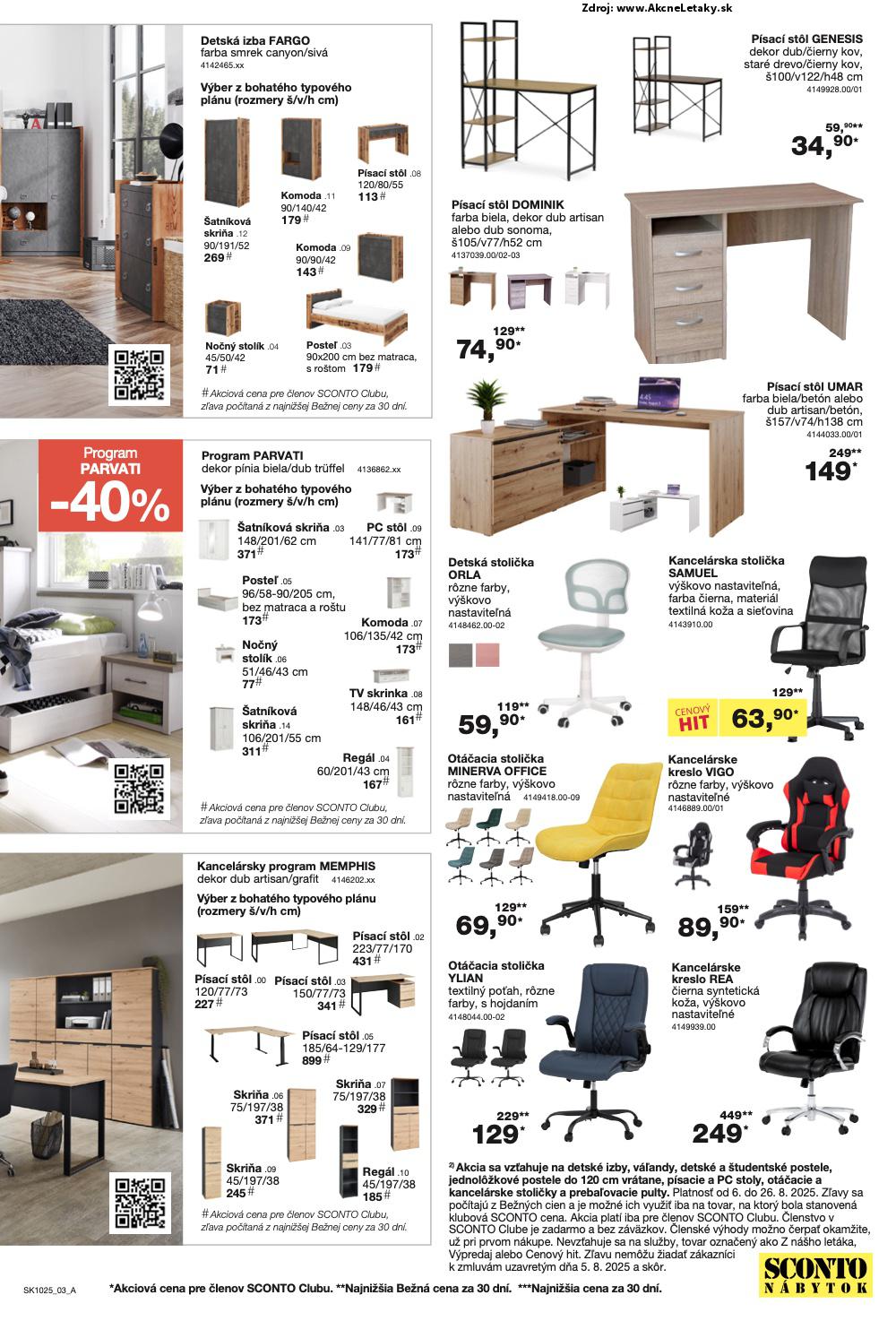 Leták Sconto (6. 8. - 26. 8. 2025) - strana 3 z 24