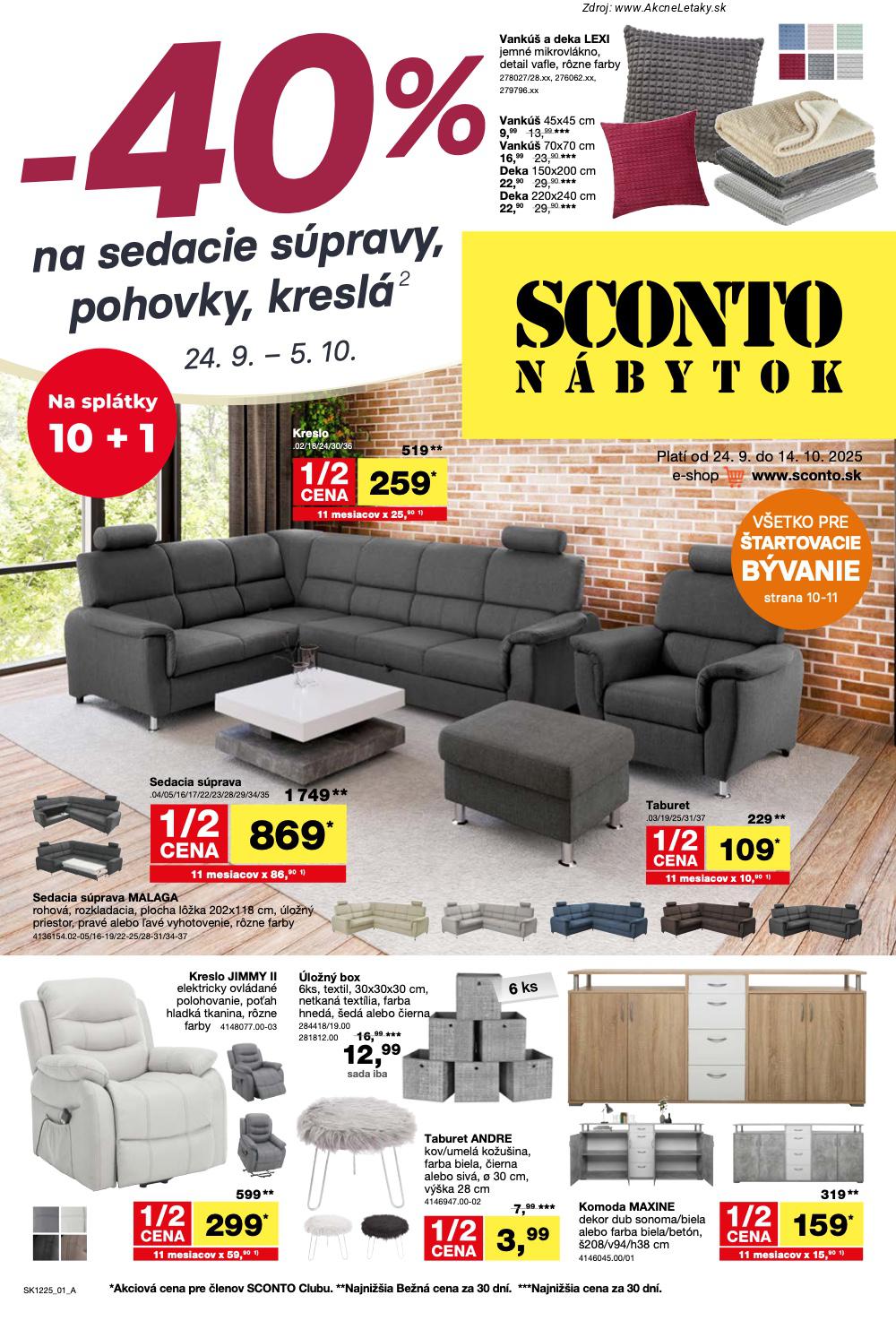 Leták Sconto - strana 1