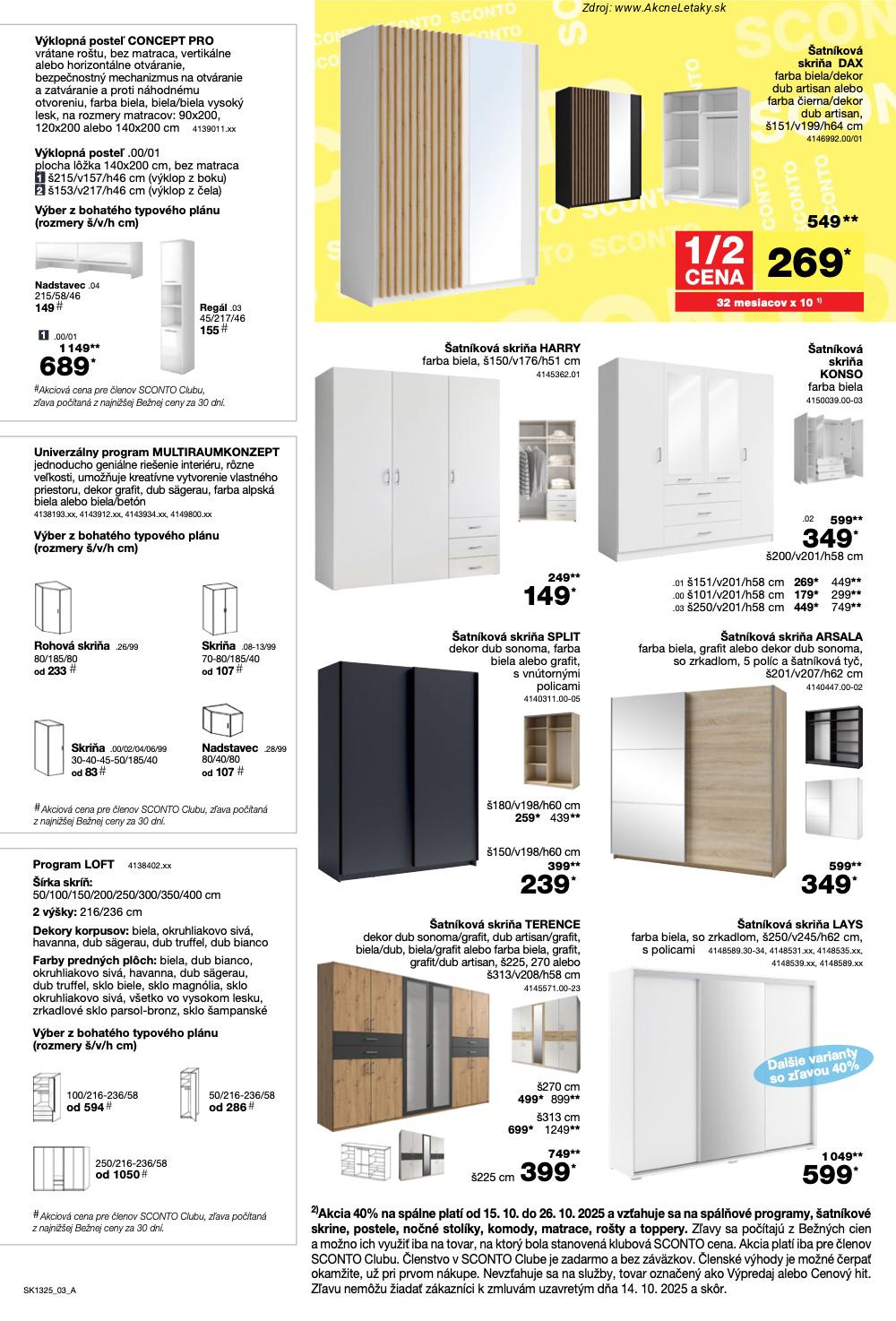Leták Sconto (15. 10. - 4. 11. 2025) - strana 3 z 24