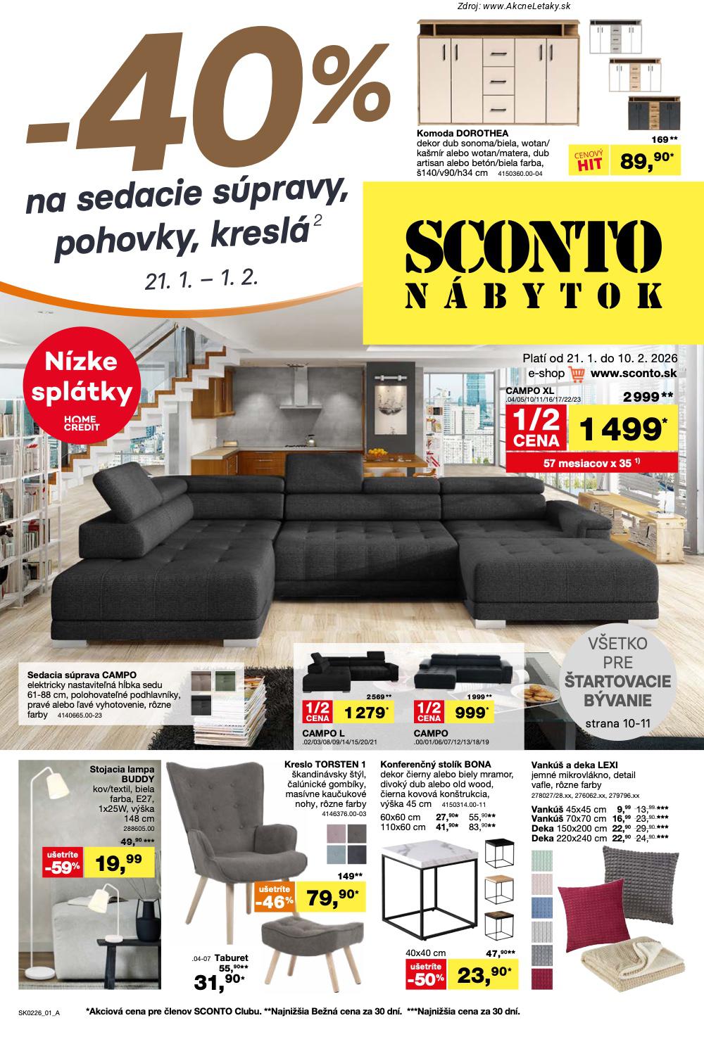 Leták Sconto - strana 1