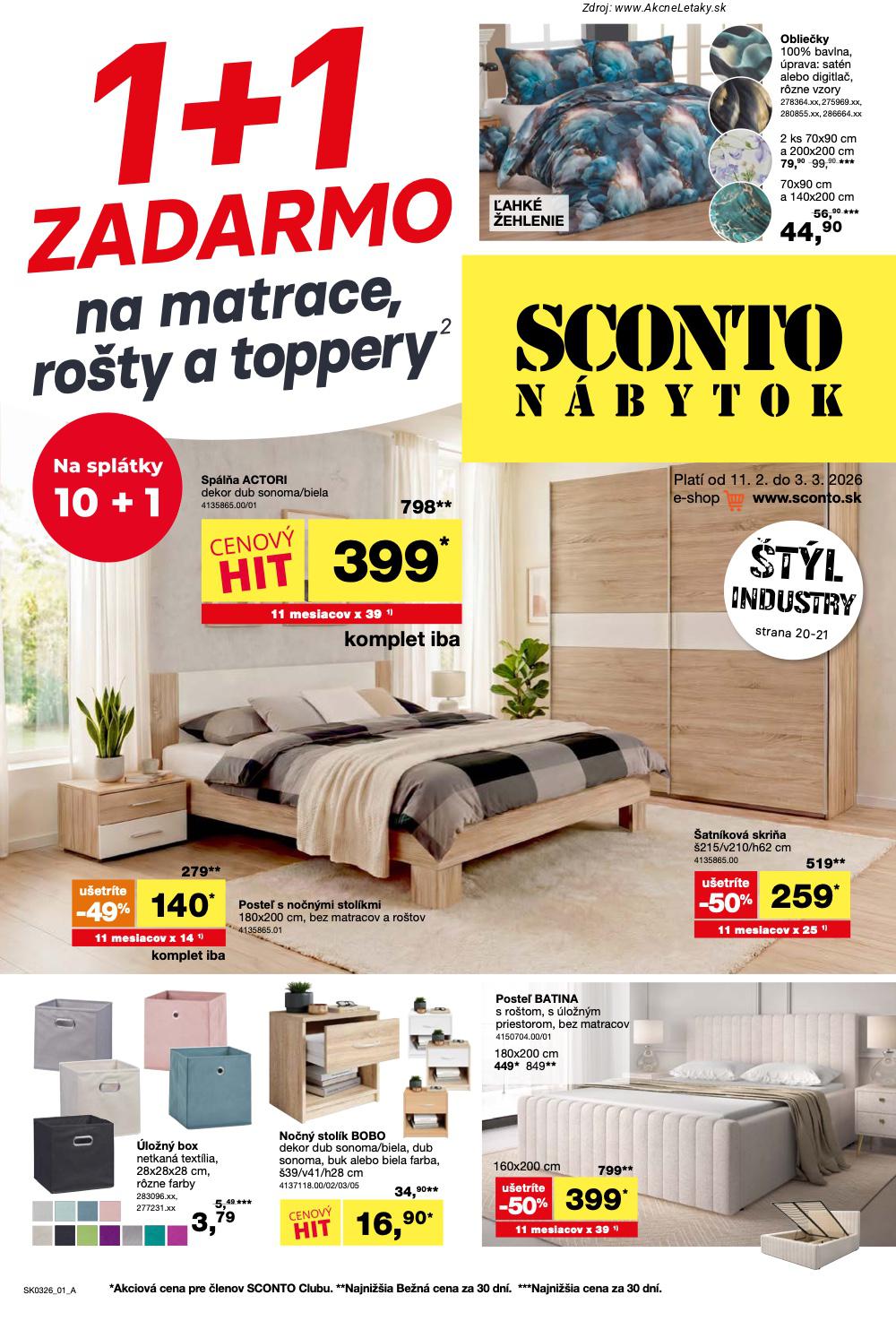Leták Sconto (11. 2. - 3. 3. 2026) - strana 1 z 24