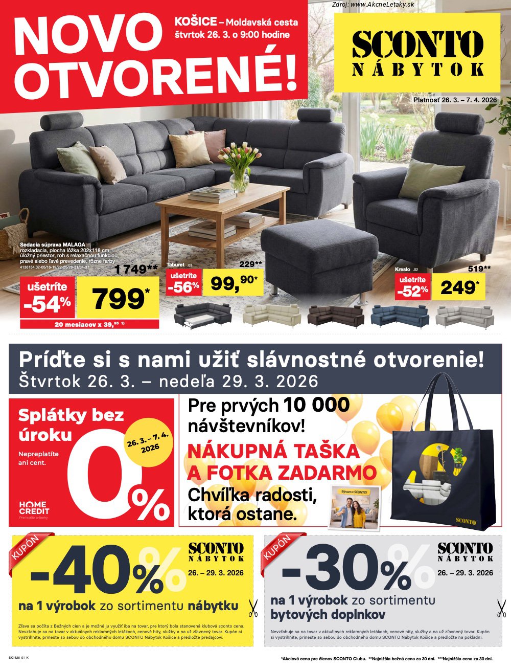 Leták Sconto - strana 1