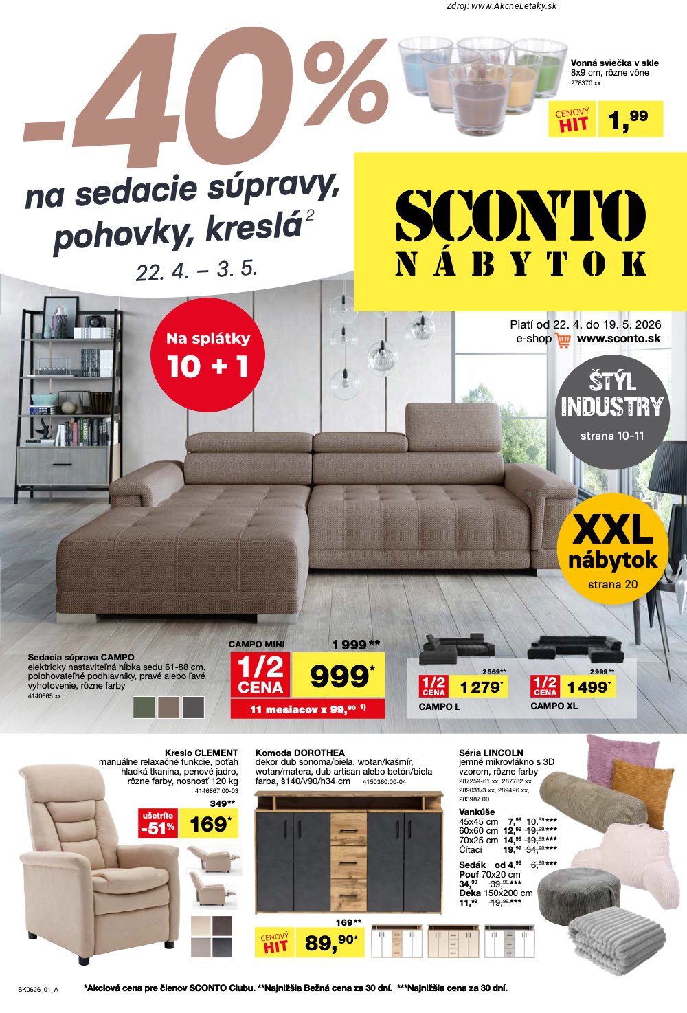Leták Sconto - strana 1