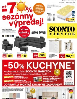 Leták Sconto nábytok