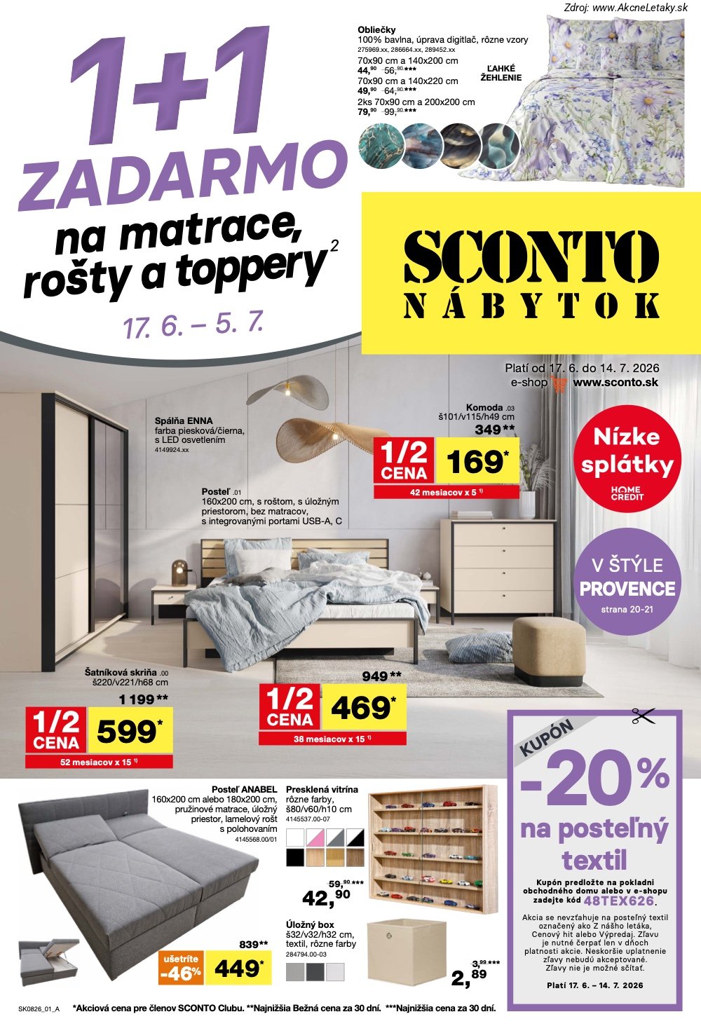 Leták Sconto (17. 6. - 14. 7. 2026) - strana 1 z 24