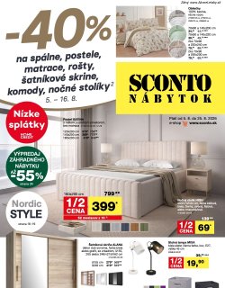 Leták Sconto nábytok