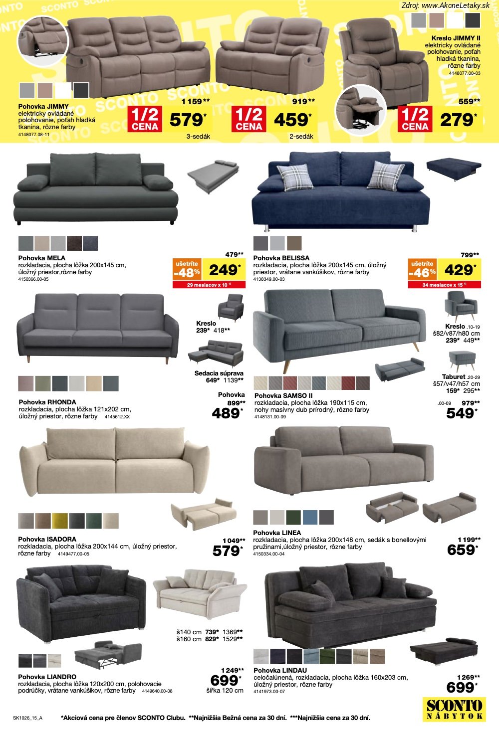 Leták Sconto (5. 8. - 25. 8. 2026) - strana 15 z 24
