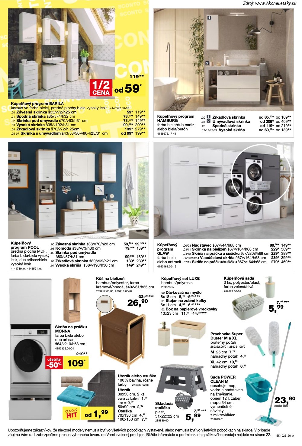 Leták Sconto (5. 8. - 25. 8. 2026) - strana 20 z 24