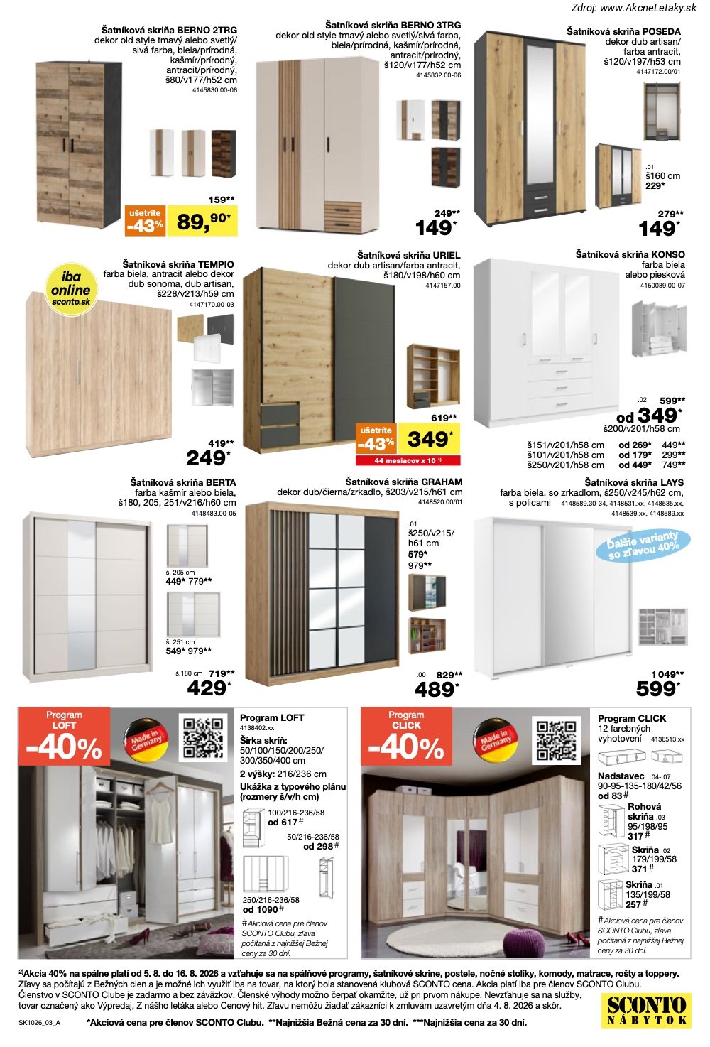 Leták Sconto (5. 8. - 25. 8. 2026) - strana 3 z 24